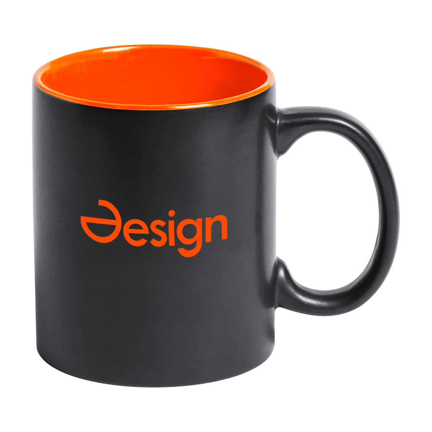 Tazza - 350 ml | Ceramica | Nero | Interno colorato