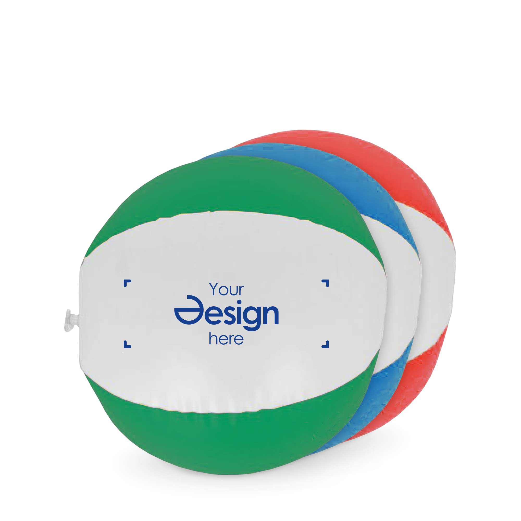 Pallone da spiaggia - Ø 23,5 cm | Piccola edizione | 1 pannello stampato
