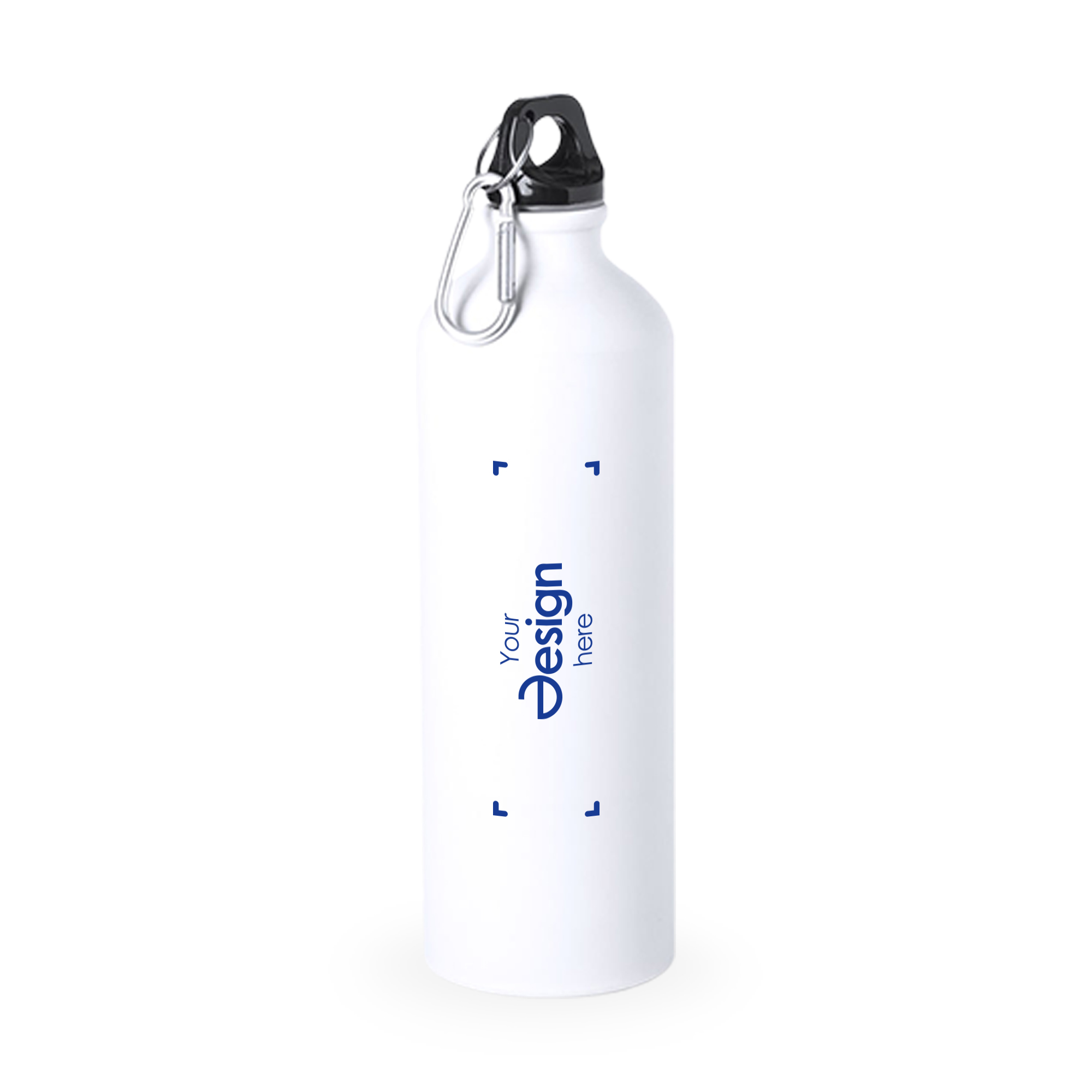 Bidon - 800ml | Alluminio | Moschettone | Stampa e incisione