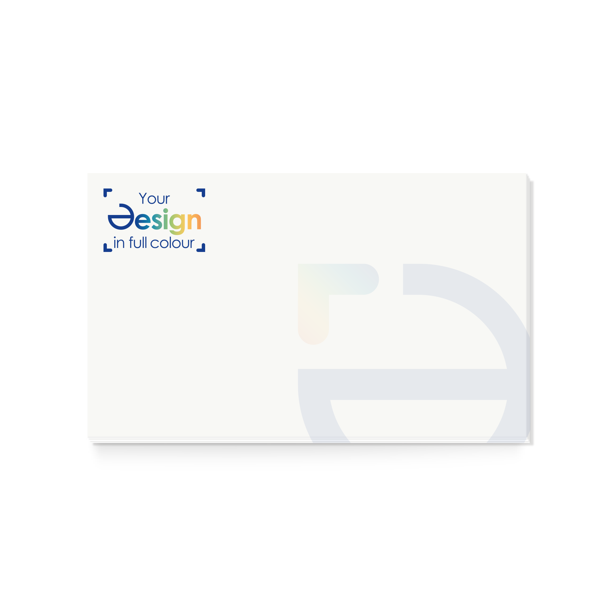 Foglietti adesivi – Rectangulaire  | 25 fogli | 125 x 75 mm | Quadricromia