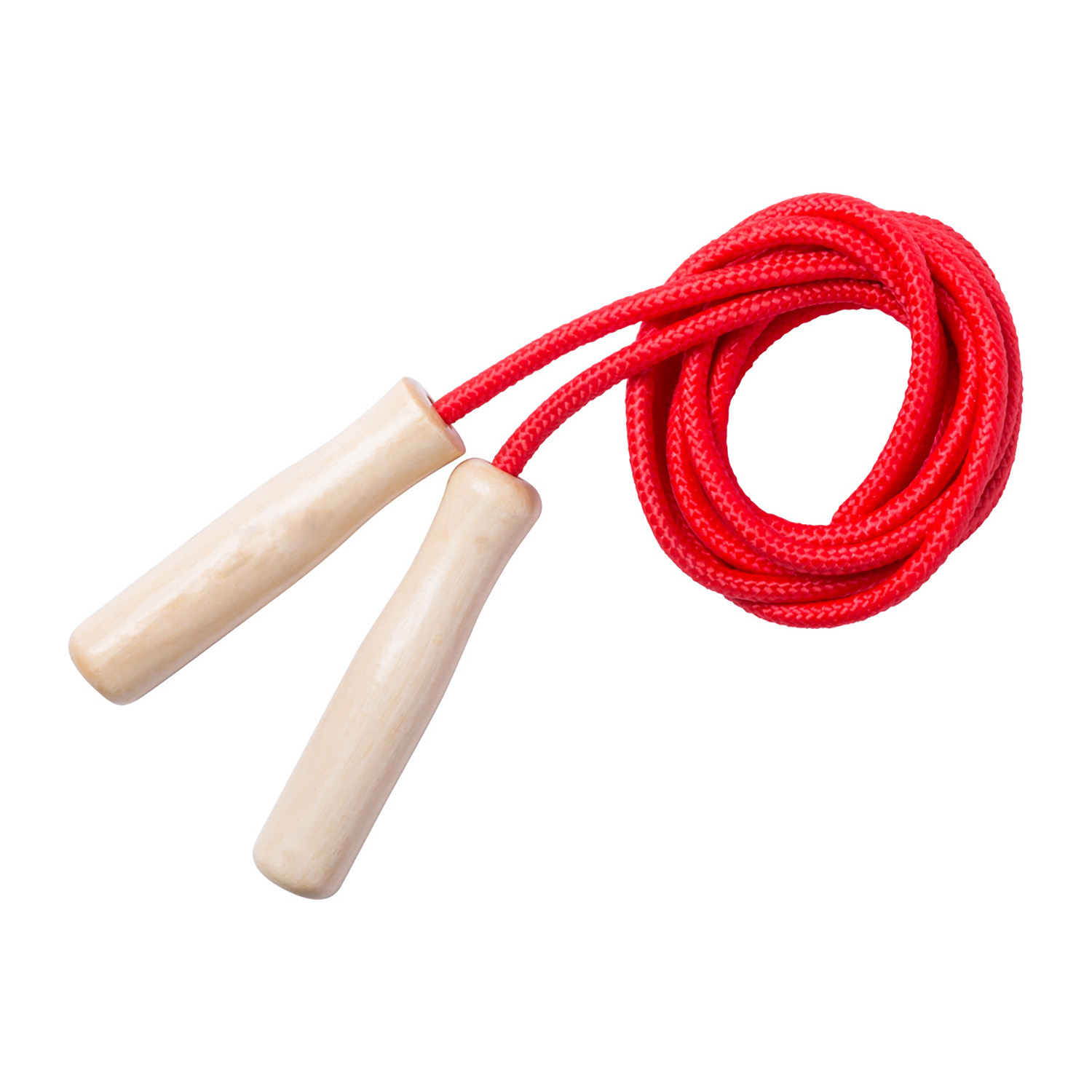 Corda per saltare retrò | Colorato | Manico in legno