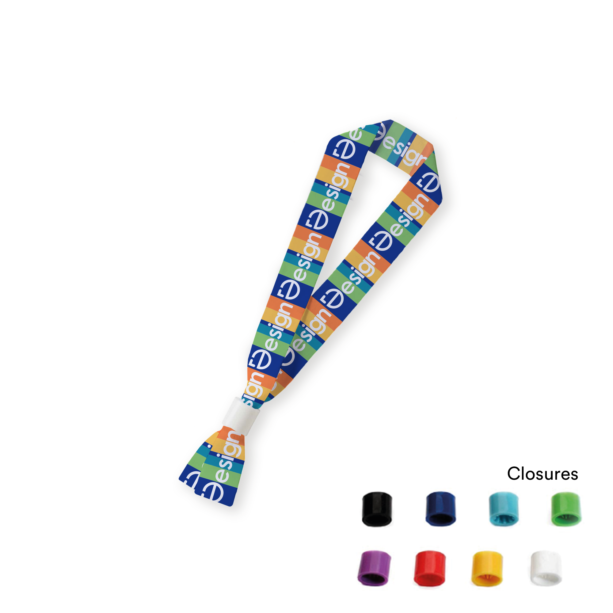 Braccialetto – 10 mm | RPET | Chiusura in plastica | Colori assortiti