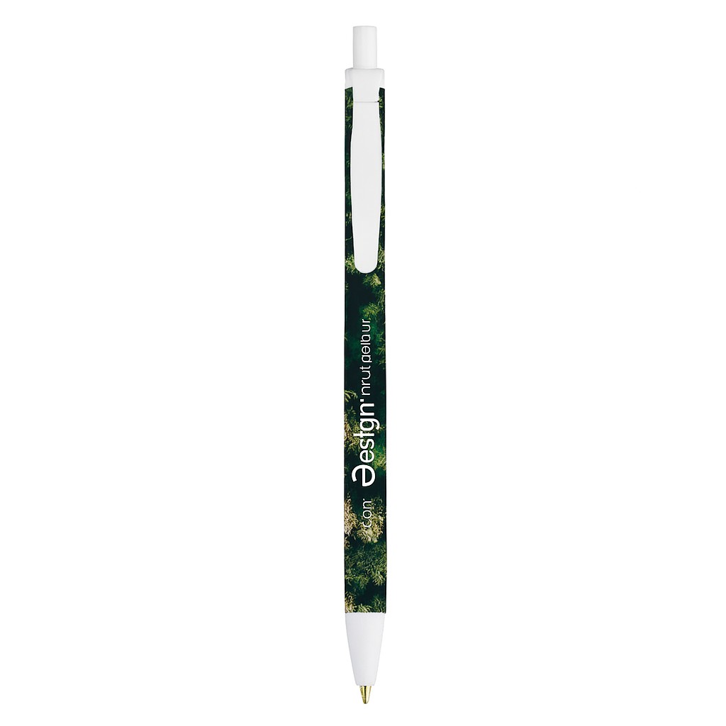 Penna a sfera BIC | Plastica | Bianco e colorato | Quadricromia