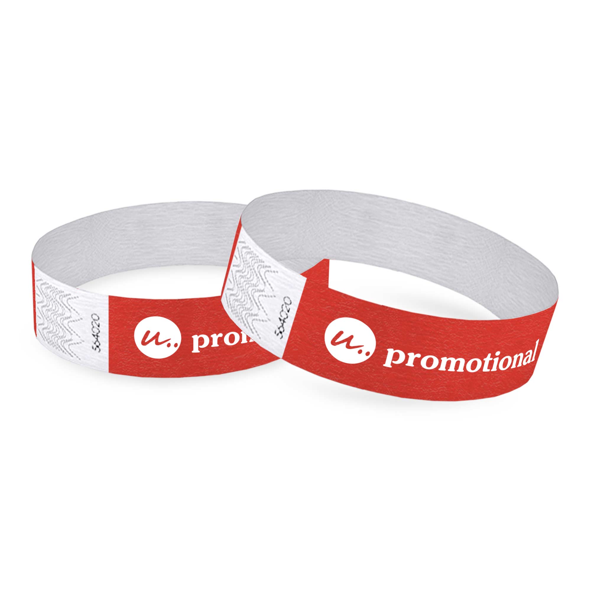 Braccialetti Tyvek - 27 mm | Stampa nera | 258 x 27 mm | Vari colori