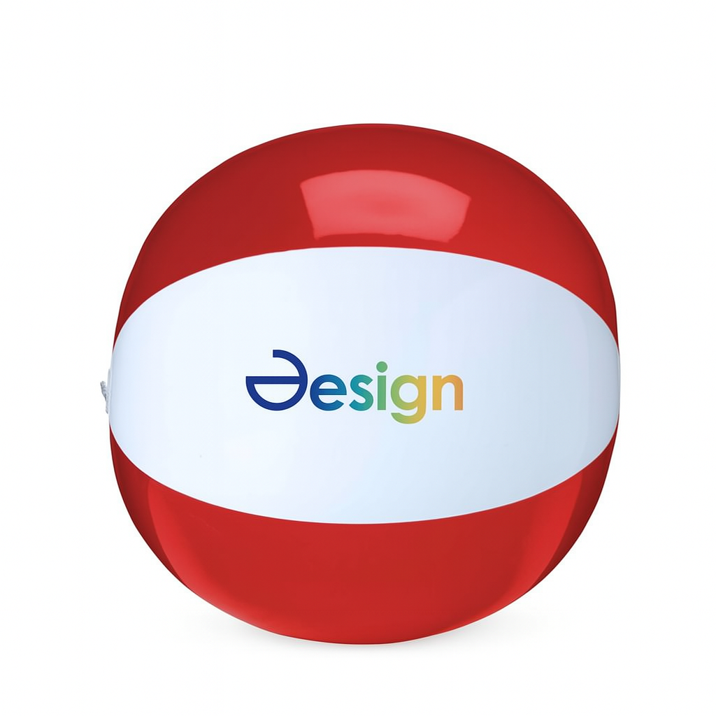 Pallone da spiaggia - ⌀ 28 cm | Colorato/bianco | Stampa a colori
