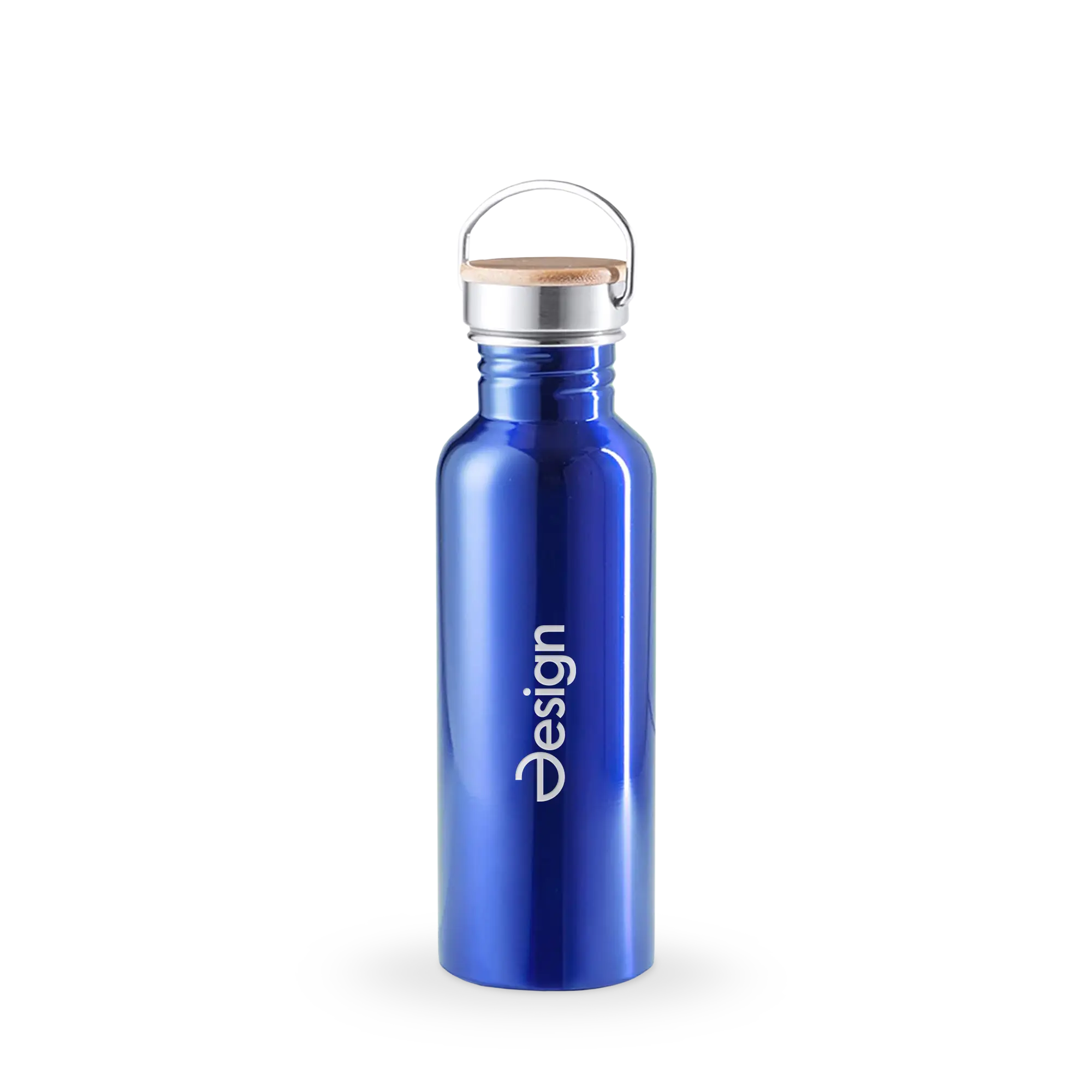 Borraccia - 800 ml | Acciaio inossidabile + legno | Incisione e stampa
