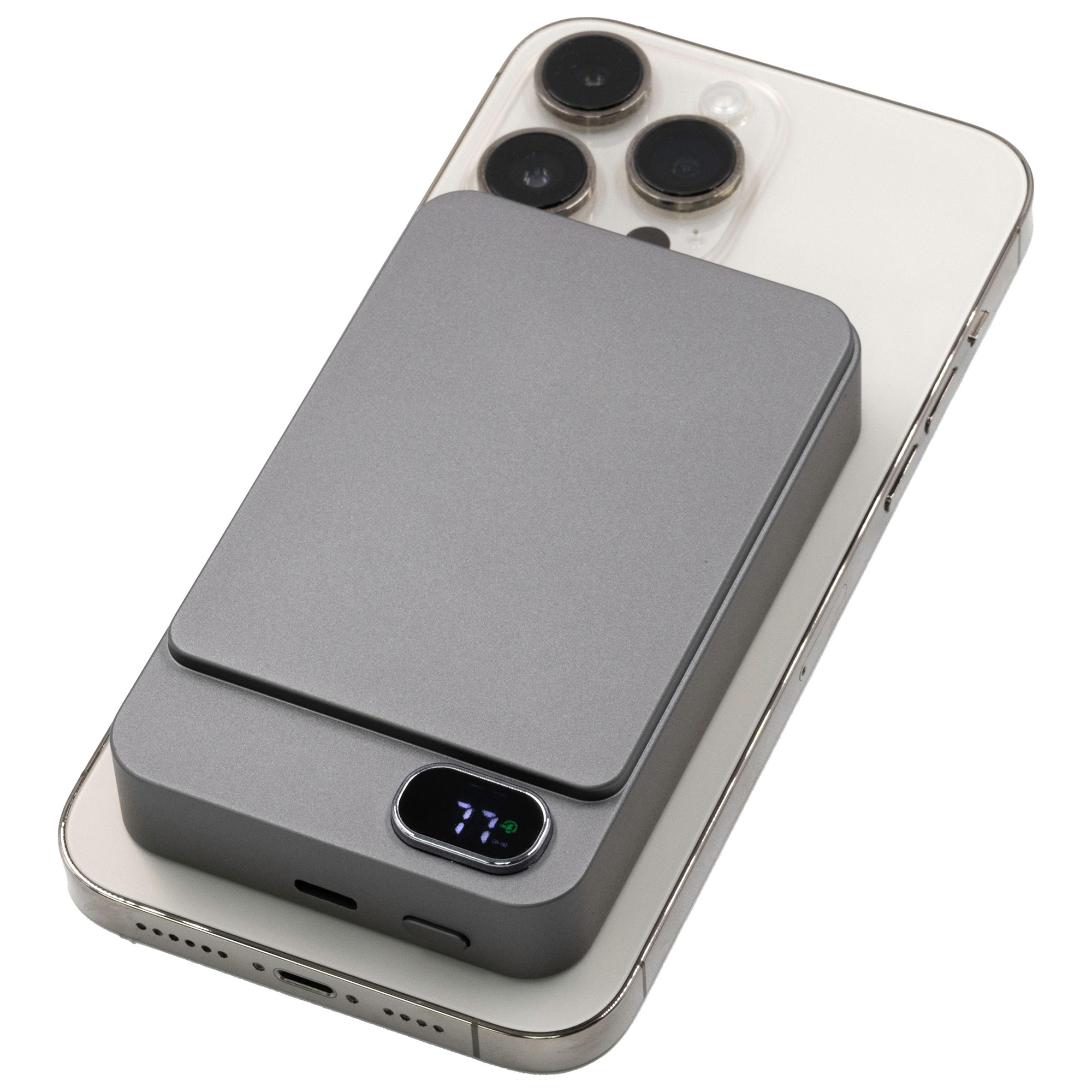 Power bank magnetica – 10.000 mAh | 15W wireless | 20W USB-C PD | Display LCD di stato