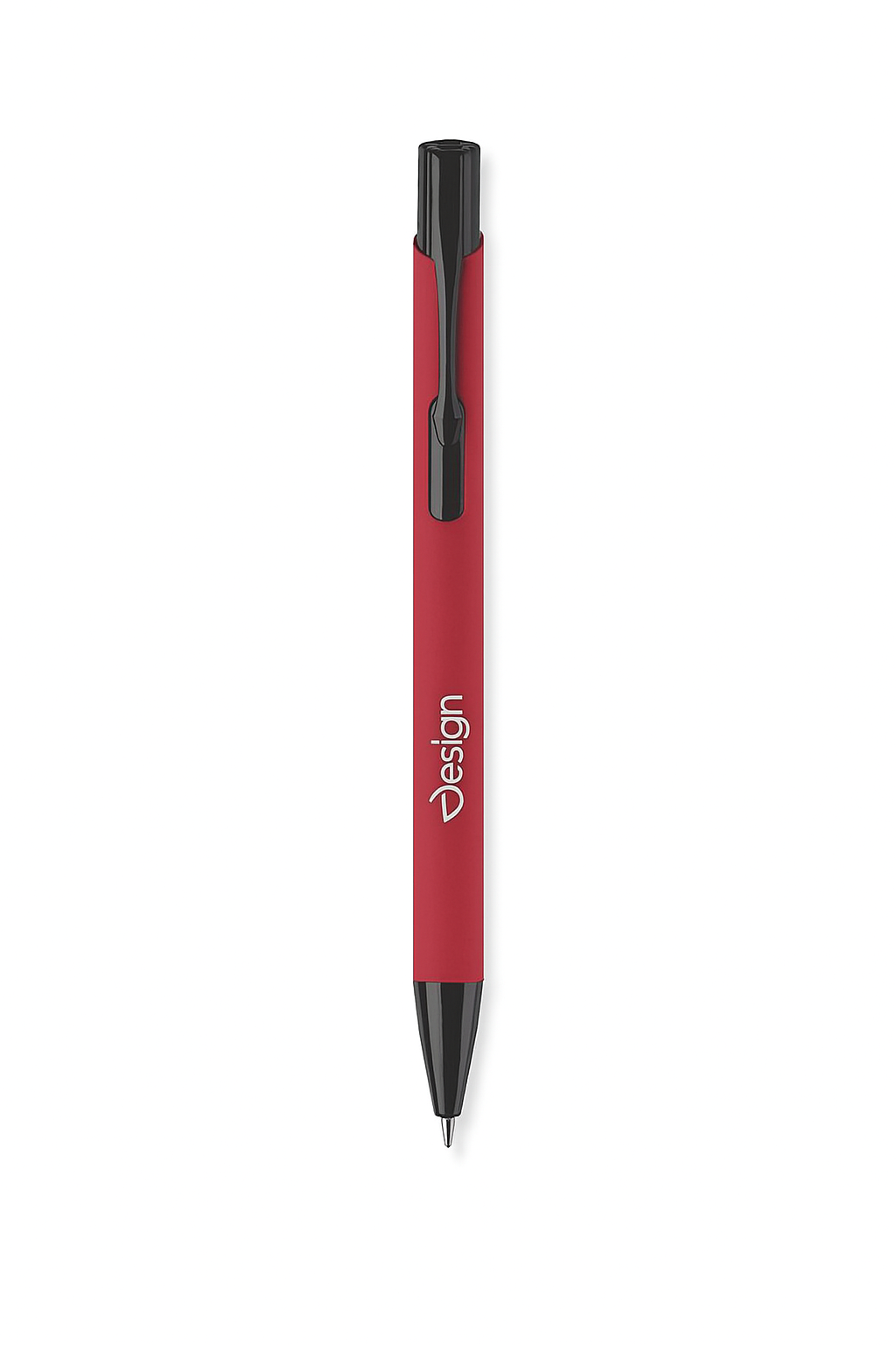 Penna a sfera in metallo gommato – Soft-touch | Finitura opaca | Scrittura blu