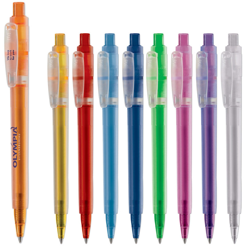Penna a sfera Baron - Ghiaccio | Colorato | Trasparente | Quadricromia