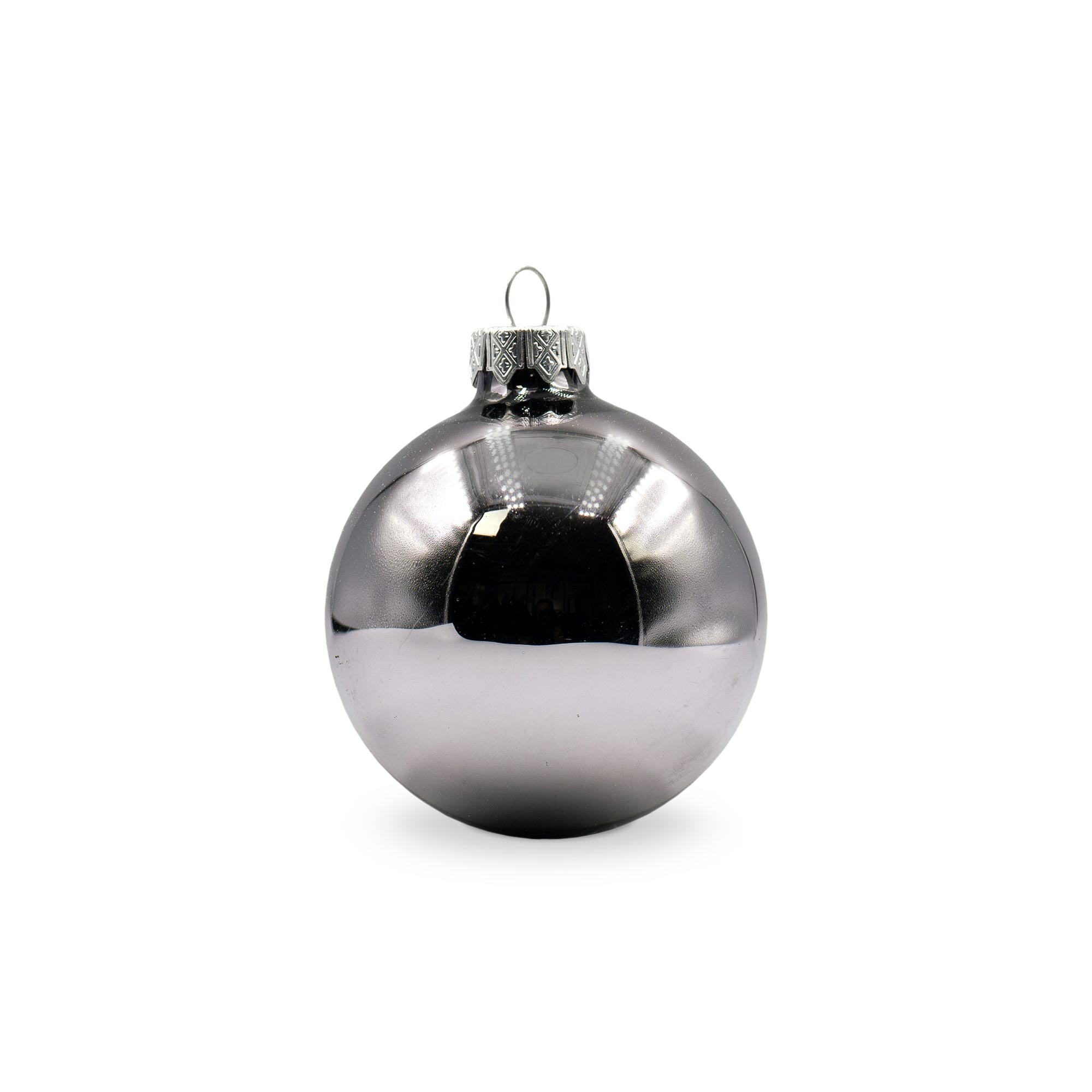 Pallina di Natale colorata - Ciondolo in argento | Lucido | Stampa fino a 4 colori