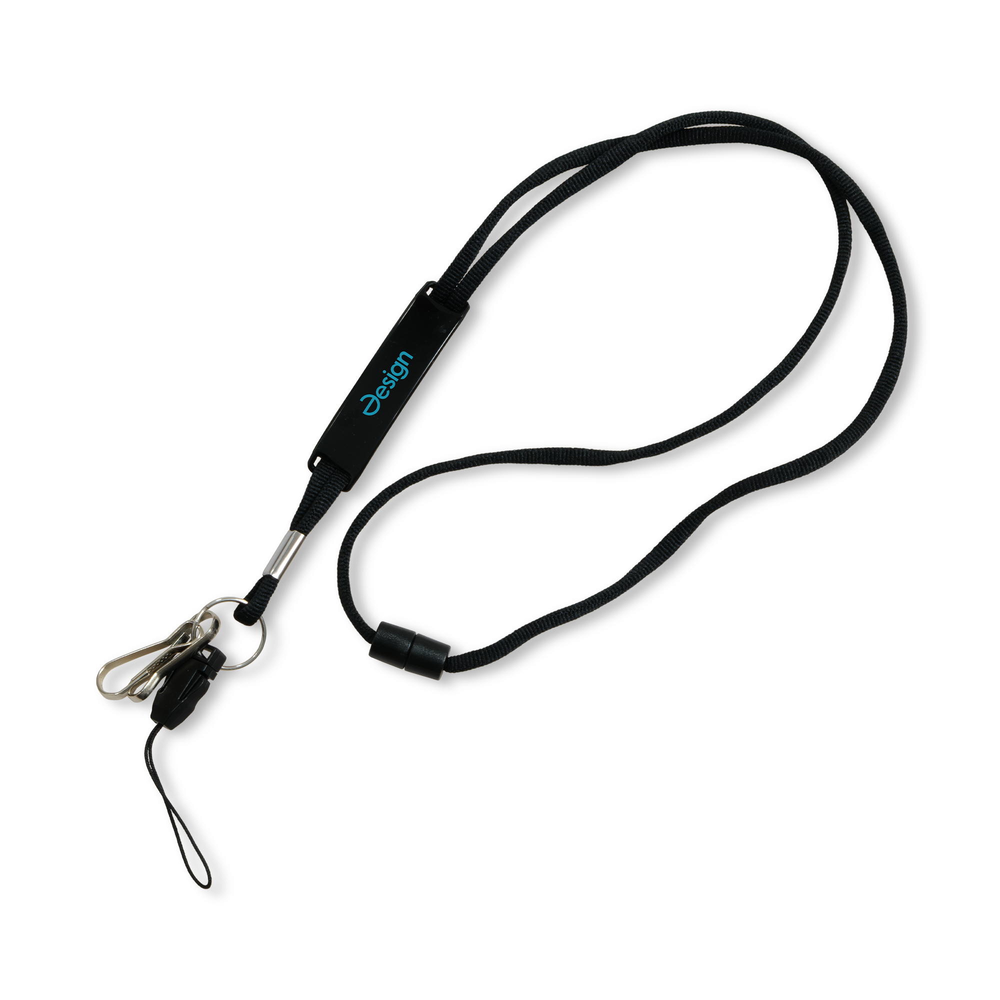 Cordino colorato | 2 moschettoni & clip in PVC