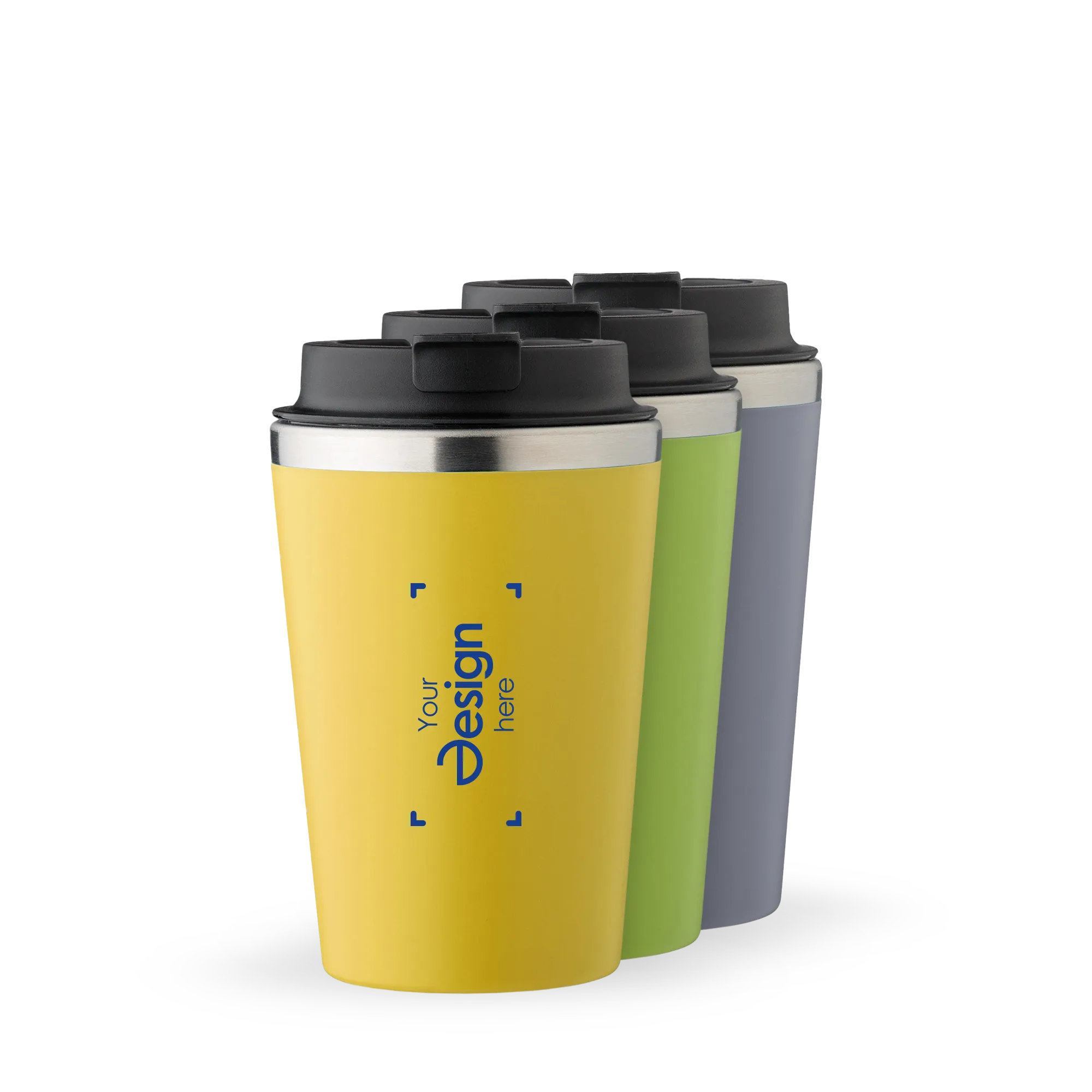 Tazza da Viaggio | Acciaio Inossidabile e PP | 350 ml | Molti Colori