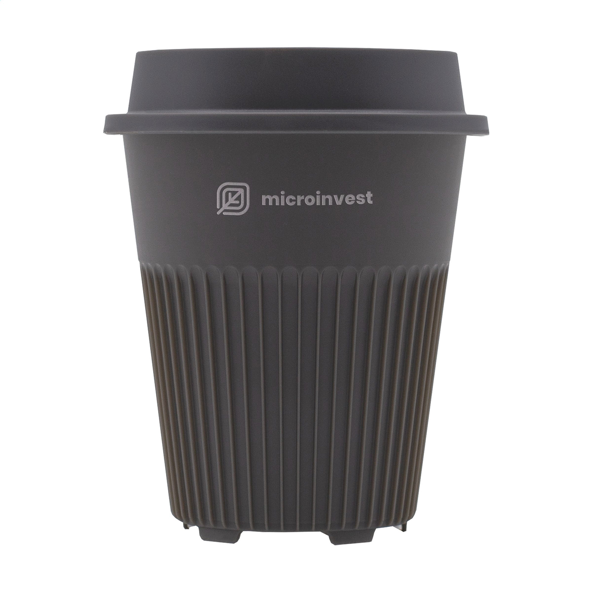 Bicchiere Circular&Co® PureCap - 340 ml | Con coperchio | P.P. | Incisione laser | Riutilizzabile