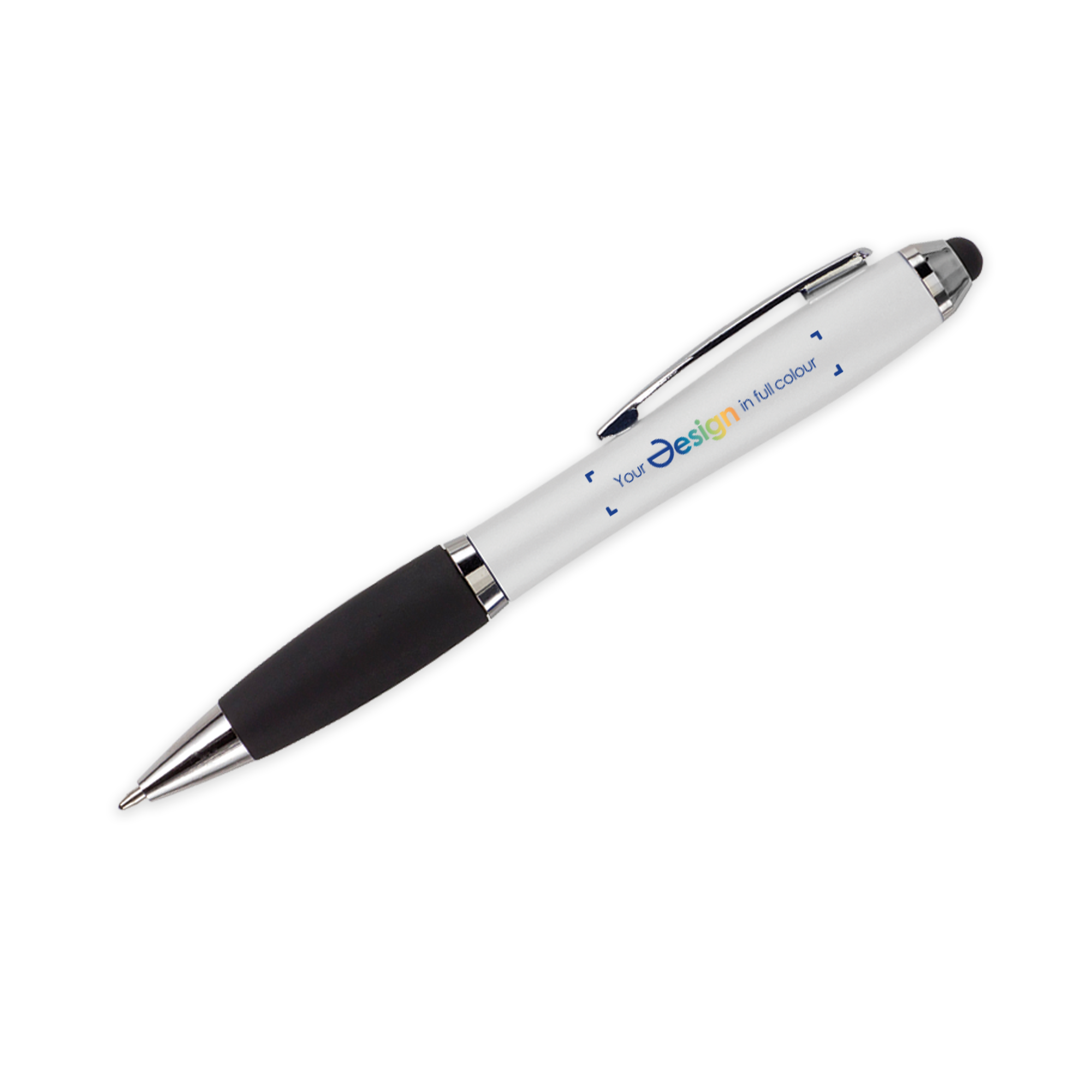 Touchpen | Colorato | Impugnatura morbida | Quadricromia