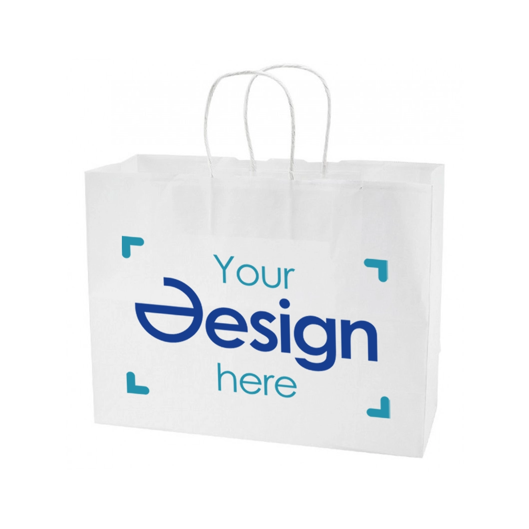 Shopper in carta - A3 | Bianco o marrone | Stampa fino a 4 colori