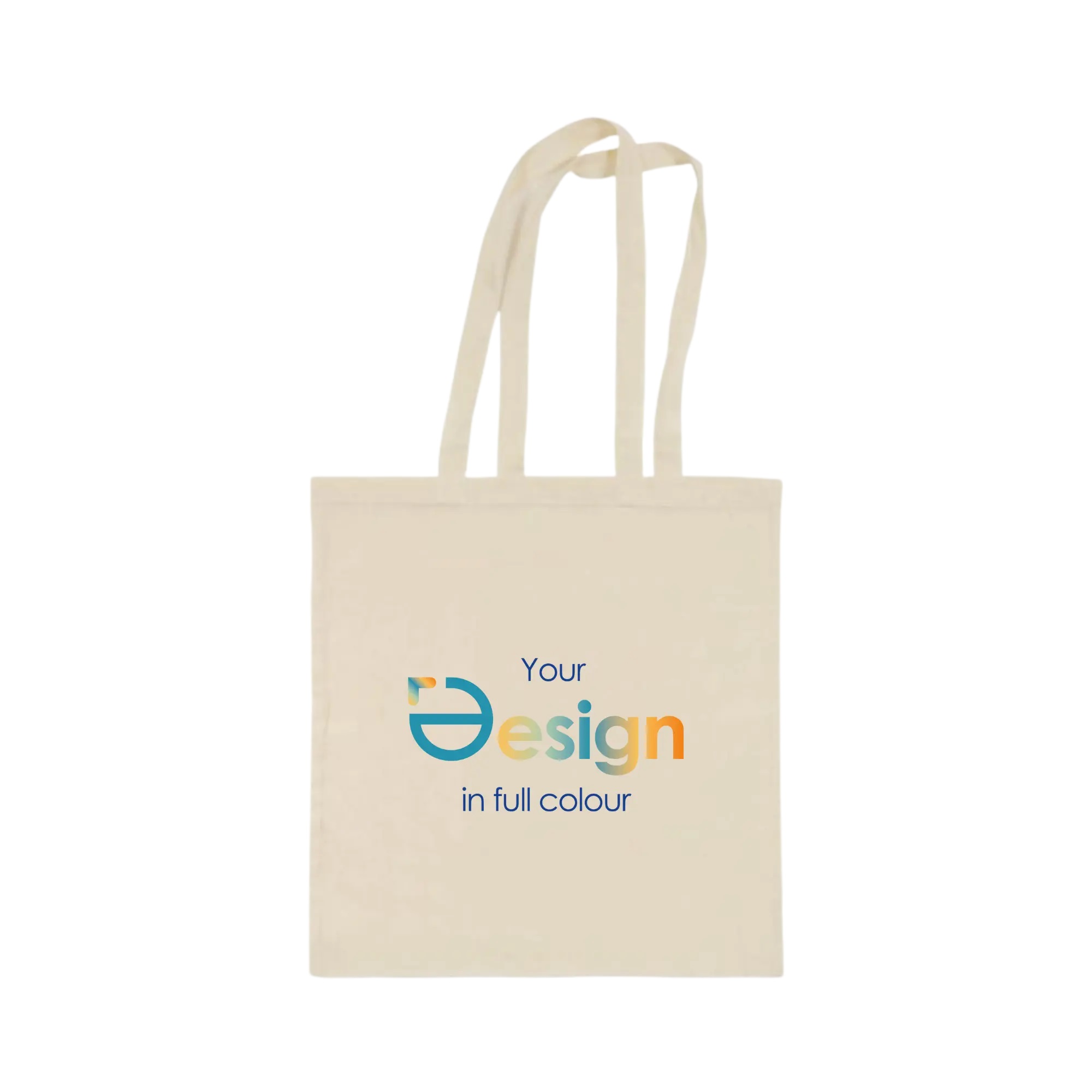 Borsa in cotone - Quadricromia | 150 g/m² | Beige