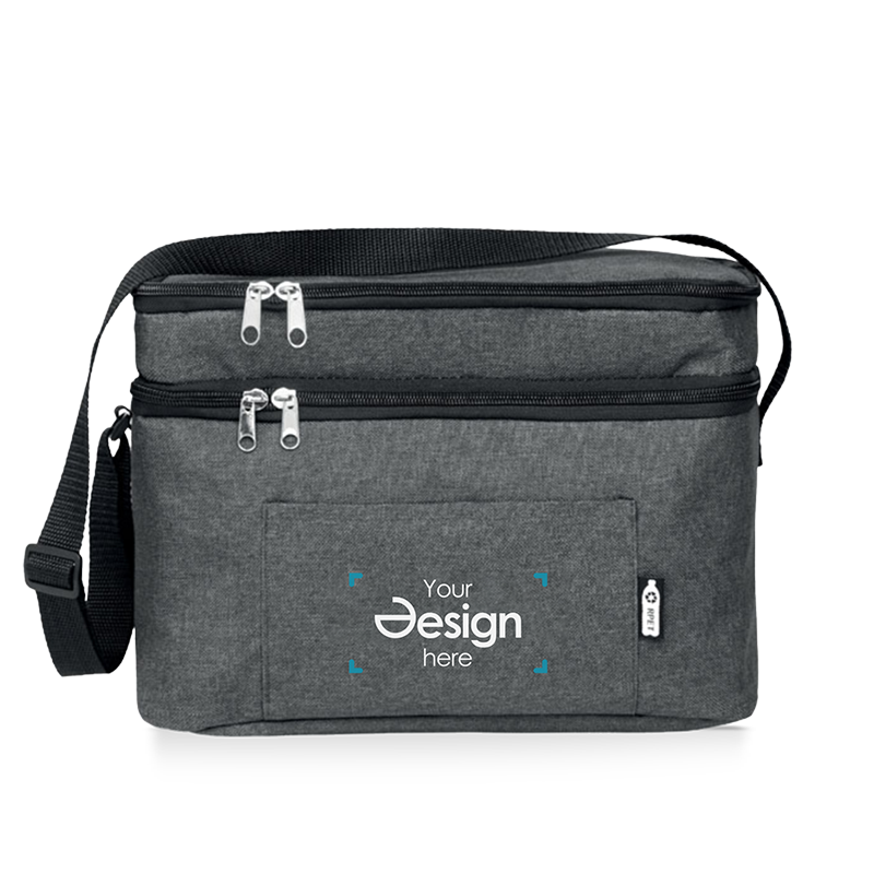 Borsa termica - RPET | 2 scomparti | Tracolla | Stampa da 1 a 4 colori