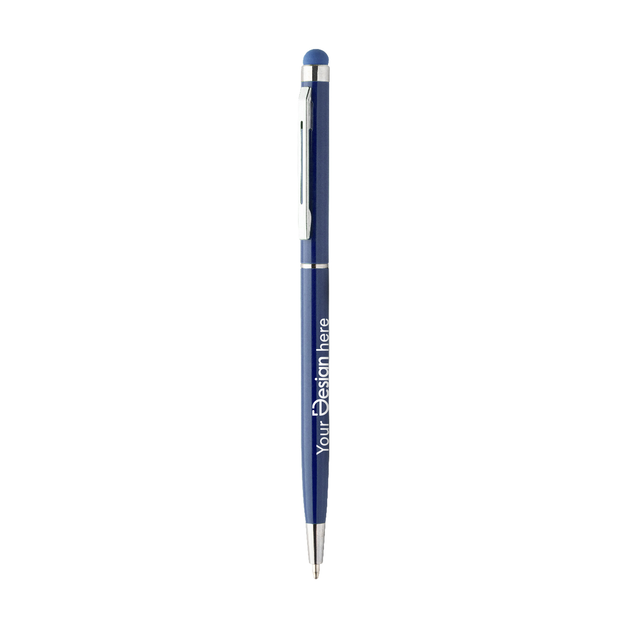 Penna touch | Con stampa o incisione | Scritta blu