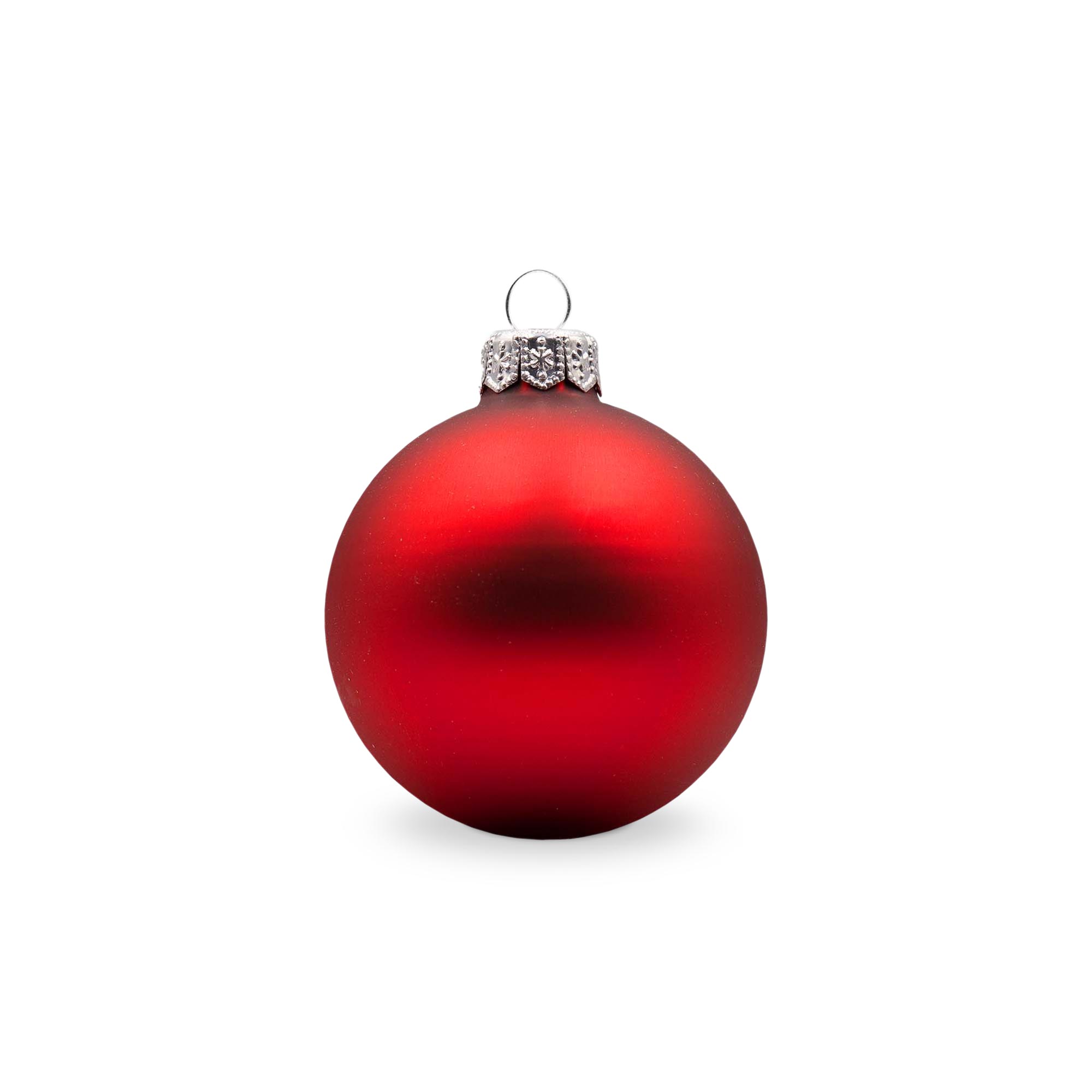 Pallina di Natale colorata - Ciondolo in argento | Matt | 66 mm