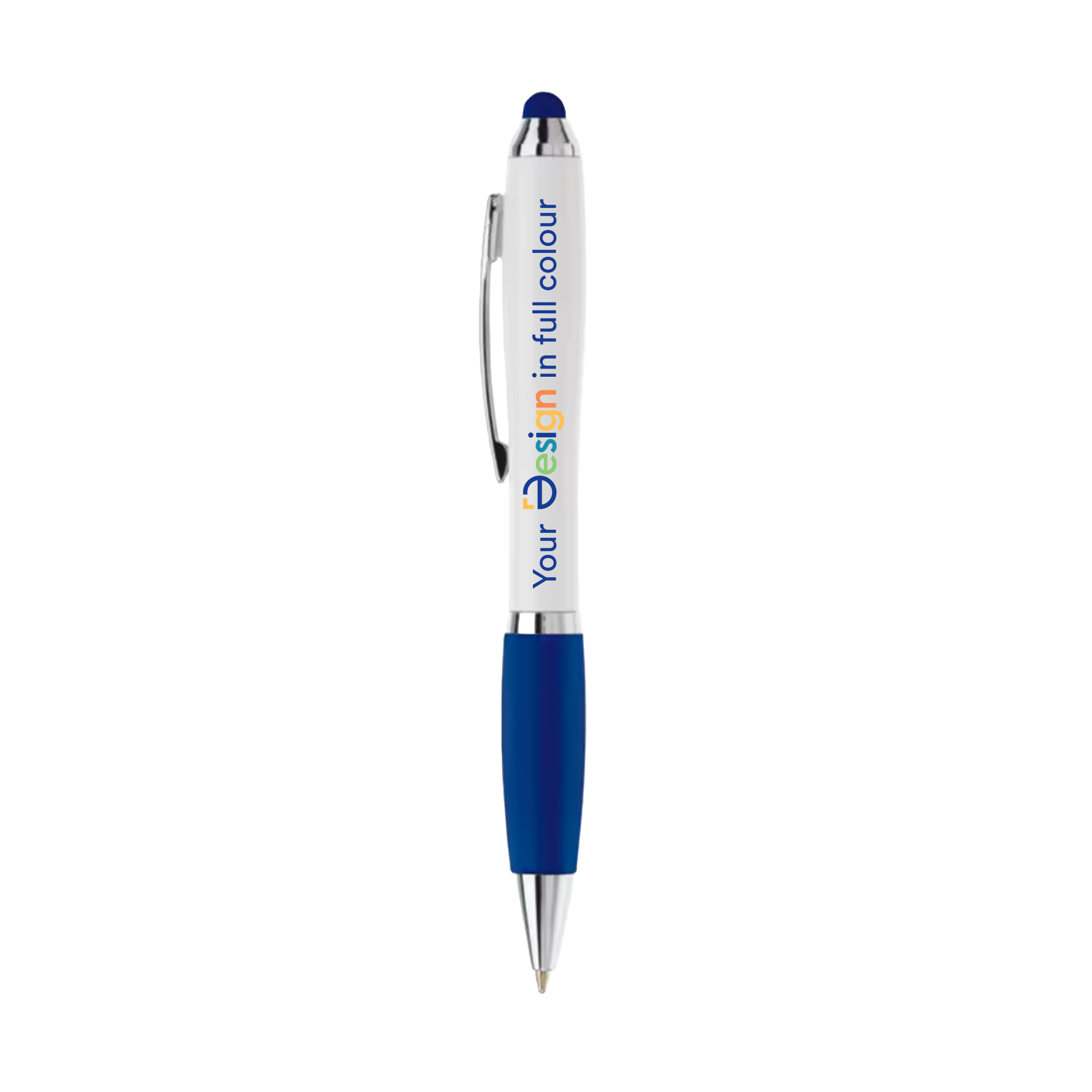 Touchpen – Quadricromia | Con impugnatura in gomma | Meccanismo girevole