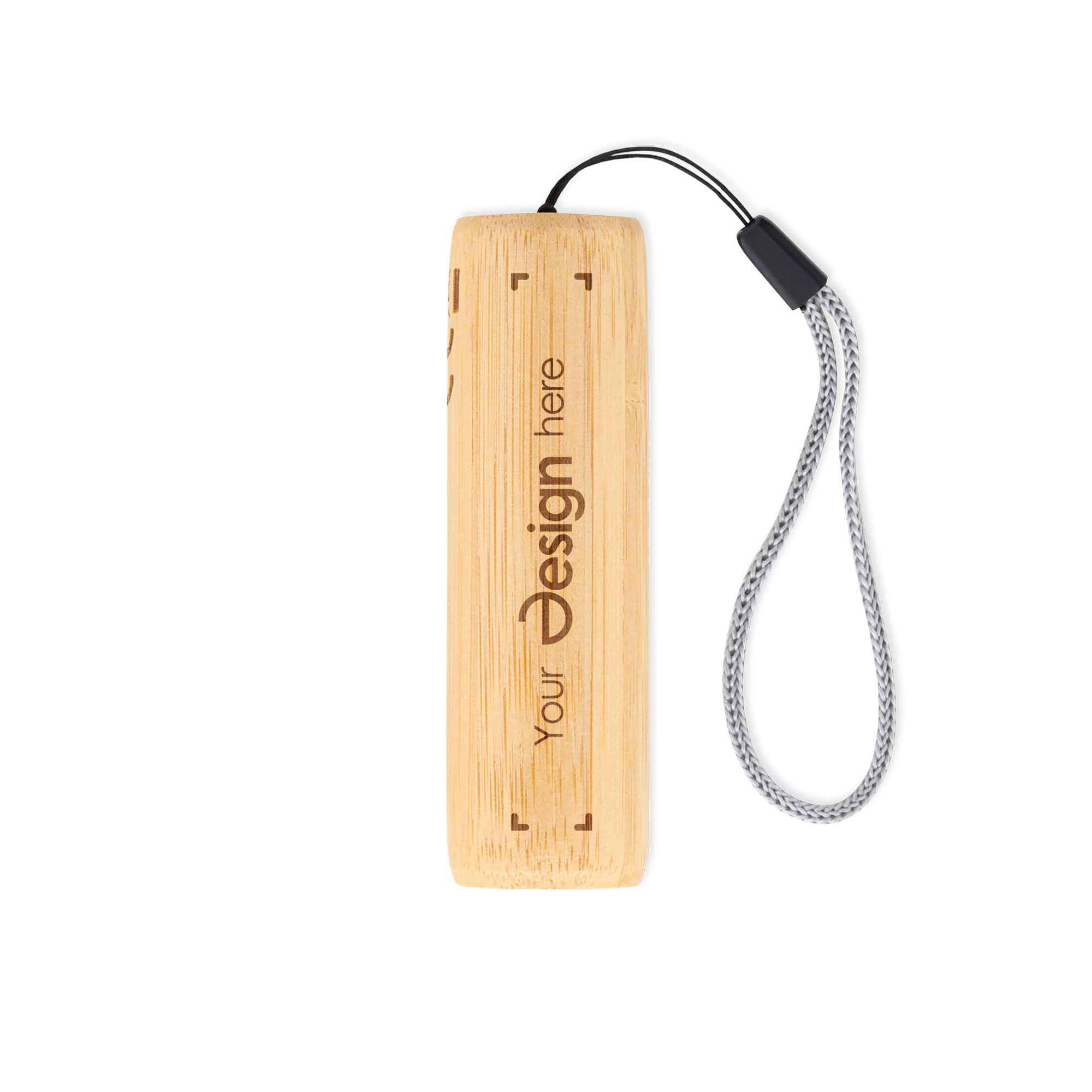 Torcia Ricaricabile – Bambù | 320 mAh | 3 Modalità di Luce | Cavo USB Incluso