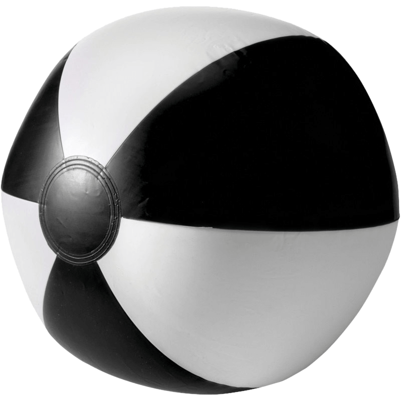 Pallone da spiaggia - Ø 26 cm | Colorato o bianco | 4 pannelli stampati