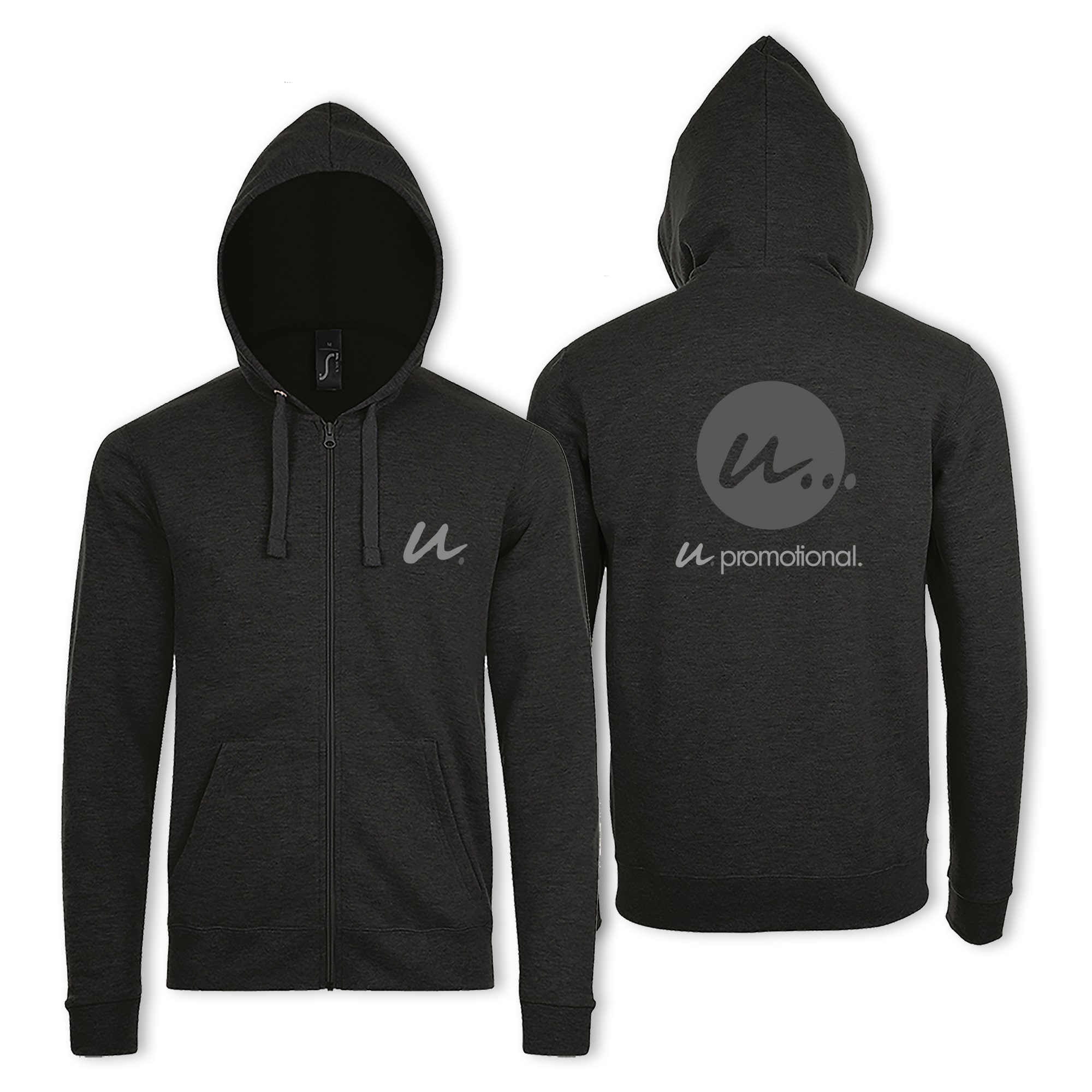 Felpa con cappuccio con cerniera - unisex | 260 g/m² | Cerniera | Stampa a 1-4 colori