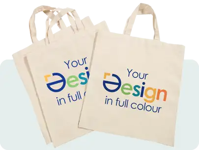 Shopper di cotone colorata personalizzata