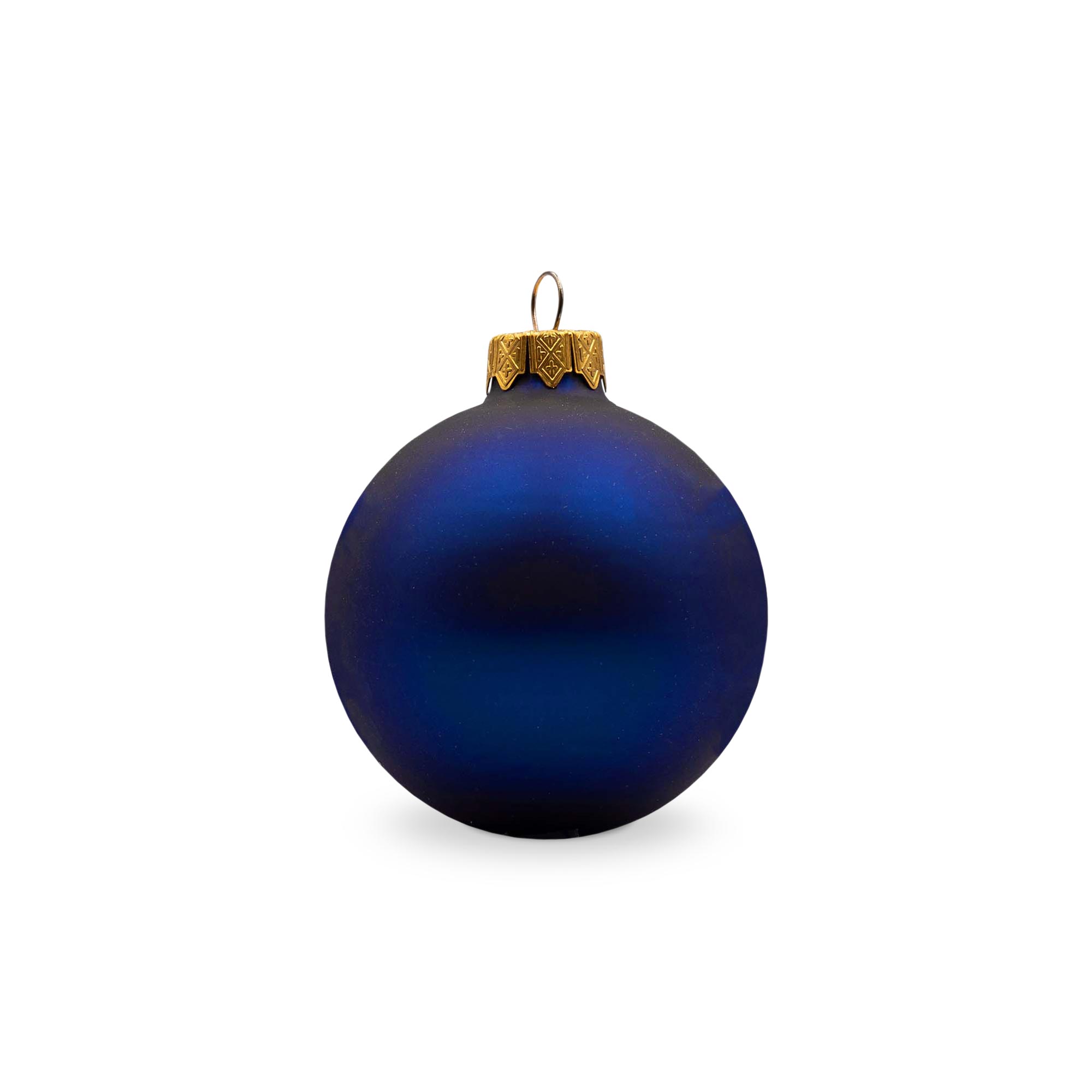 Pallina di Natale colorata - Ciondolo in oro | Matt | 66 mm