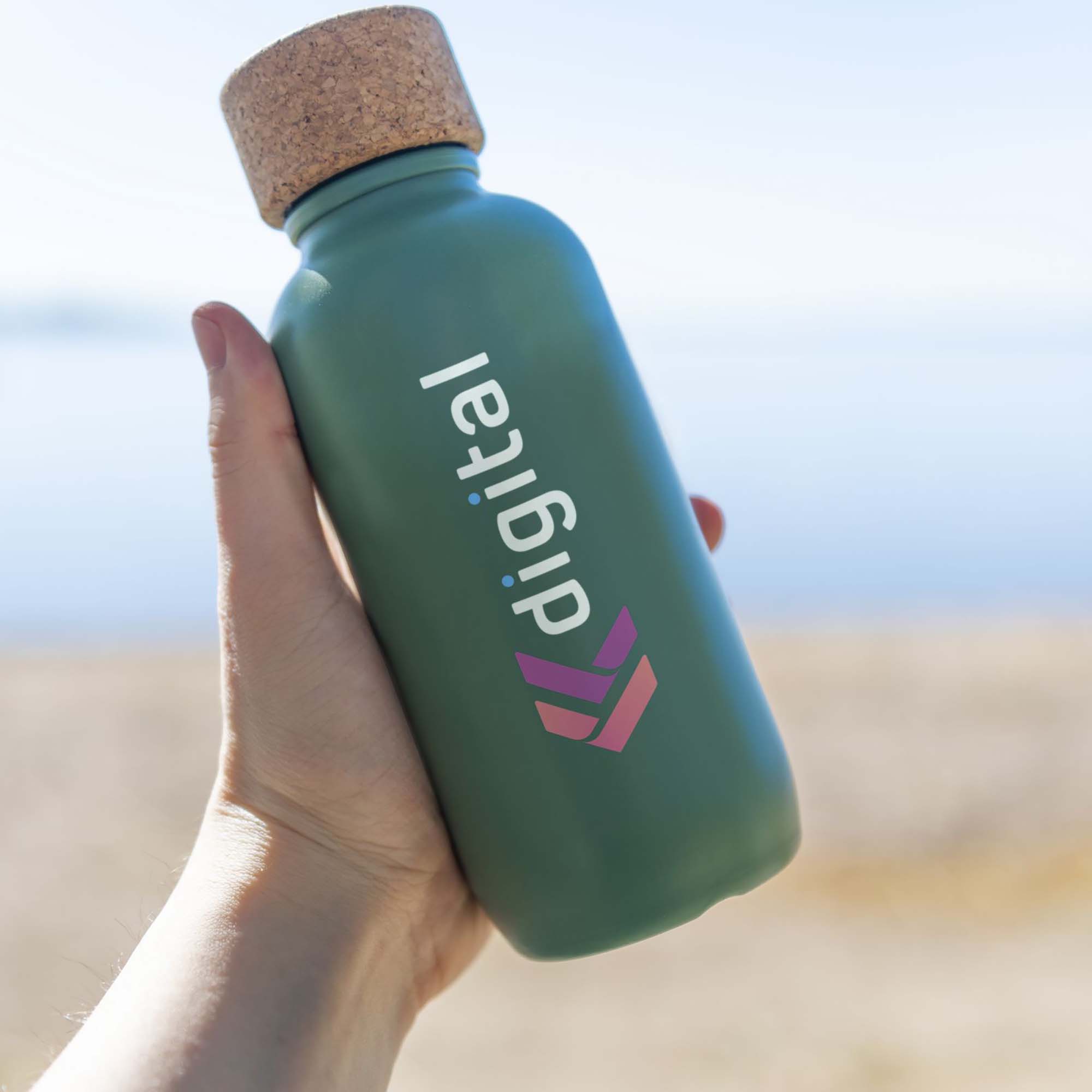 EcoBottle® Bianca - 650 ml | a base di canna da zucchero | Stampa a 1-4 colori