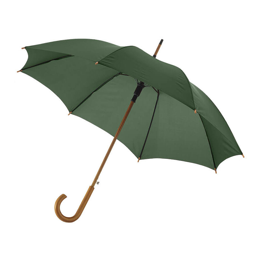 Ombrello - Ø 106 cm | Manico in legno con stecche in metallo | Manico in legno