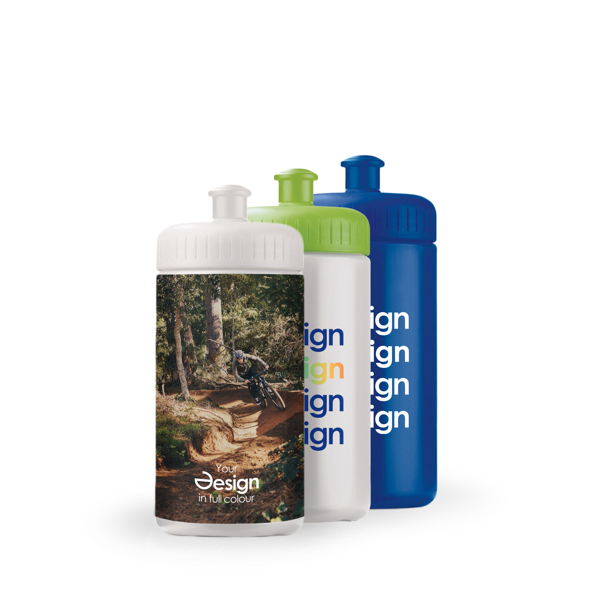 Borraccia sportiva - 500 ml | Mescola e abbina | Quadricromia