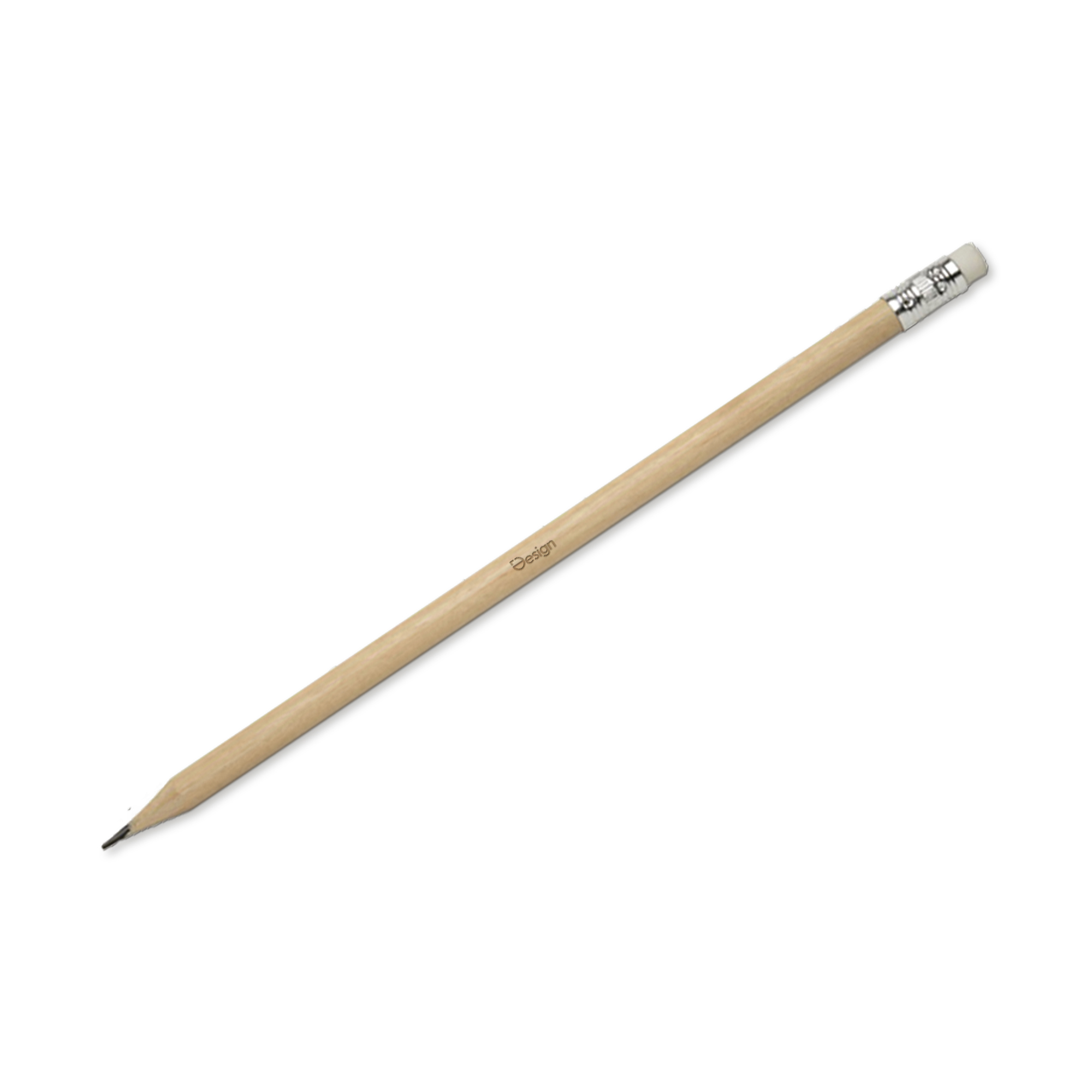 Matita con gomma - Naturale | Temperata | Legno FSC