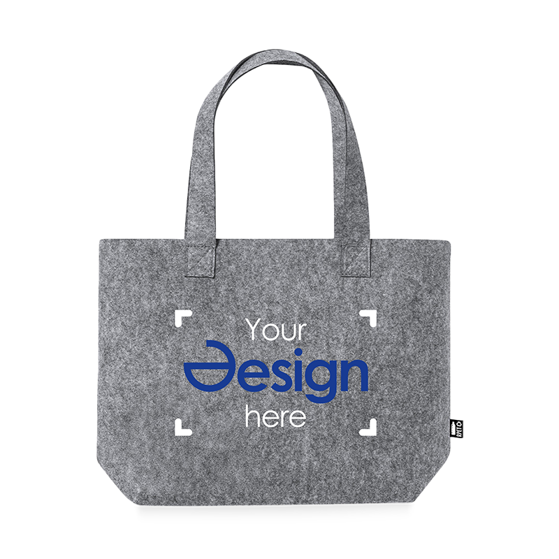 Shopper in feltro - Riciclato | RPET | 42x31x11,5cm | Stampa fino a 4 colori