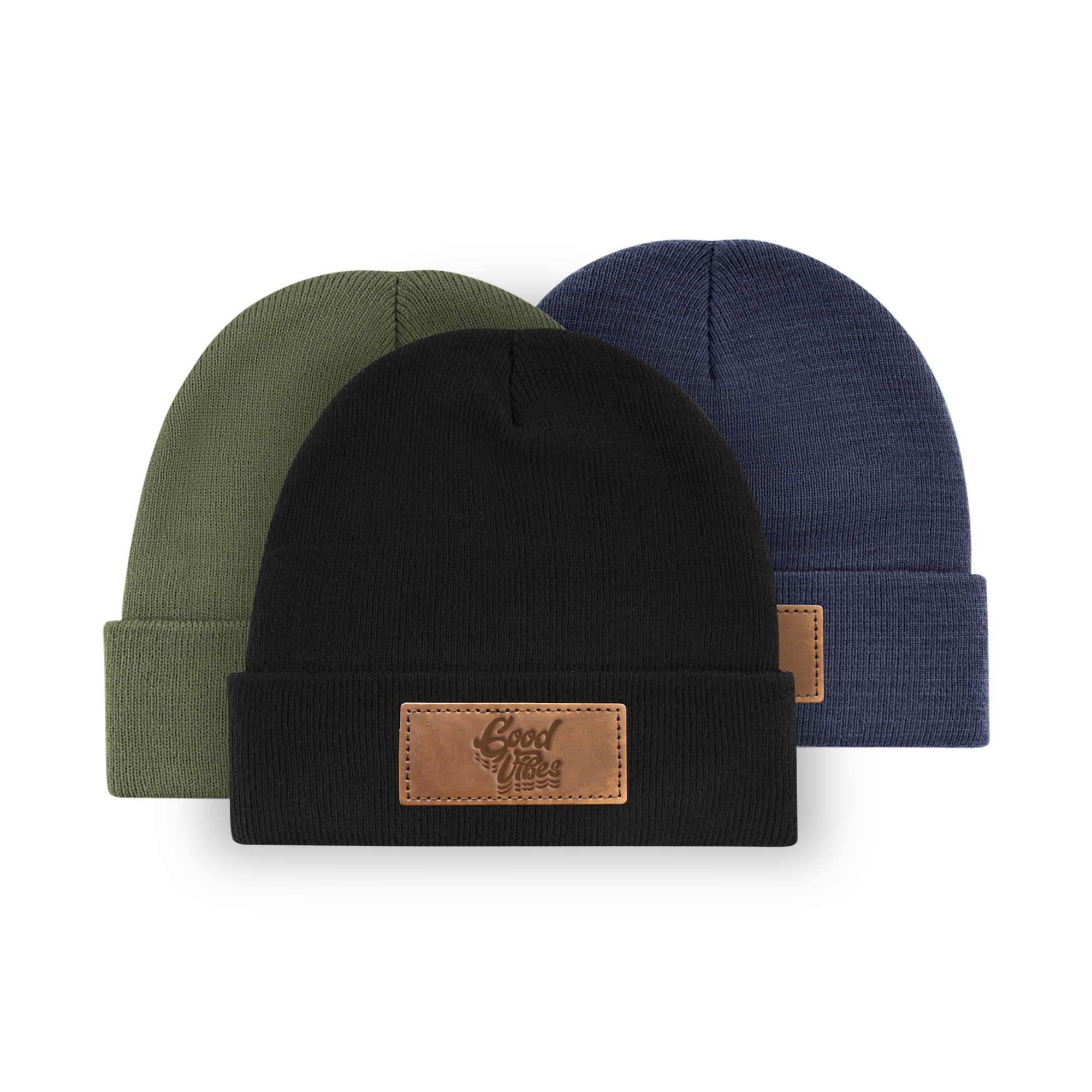 Cappello lavorato a maglia - RPET | Colori alla moda | Stampa in rilievo