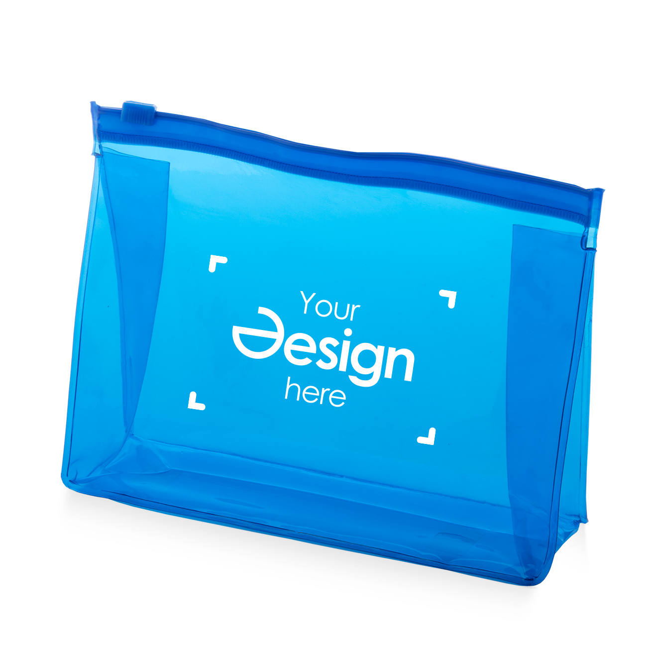 Trousse - PVC | Trasparente | Con cerniera | Stampa a 2 colori