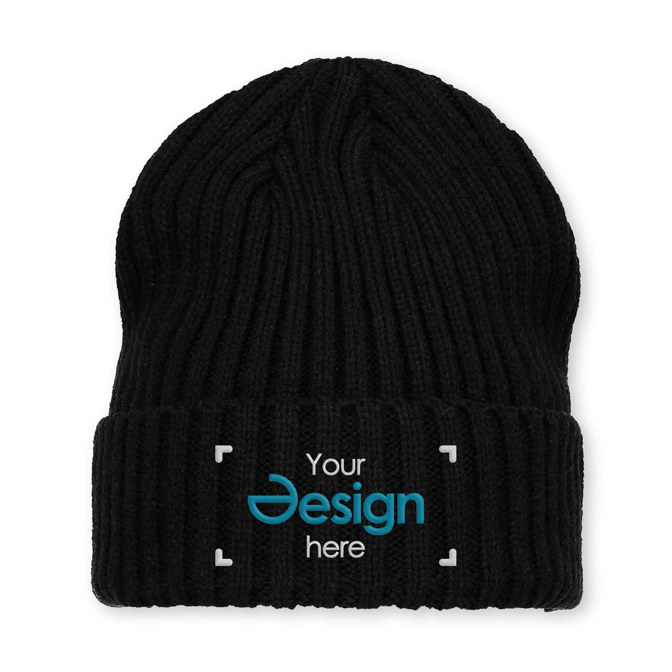 Cappello lavorato a maglia grossa - Acrilico | Vari colori | Ricamo