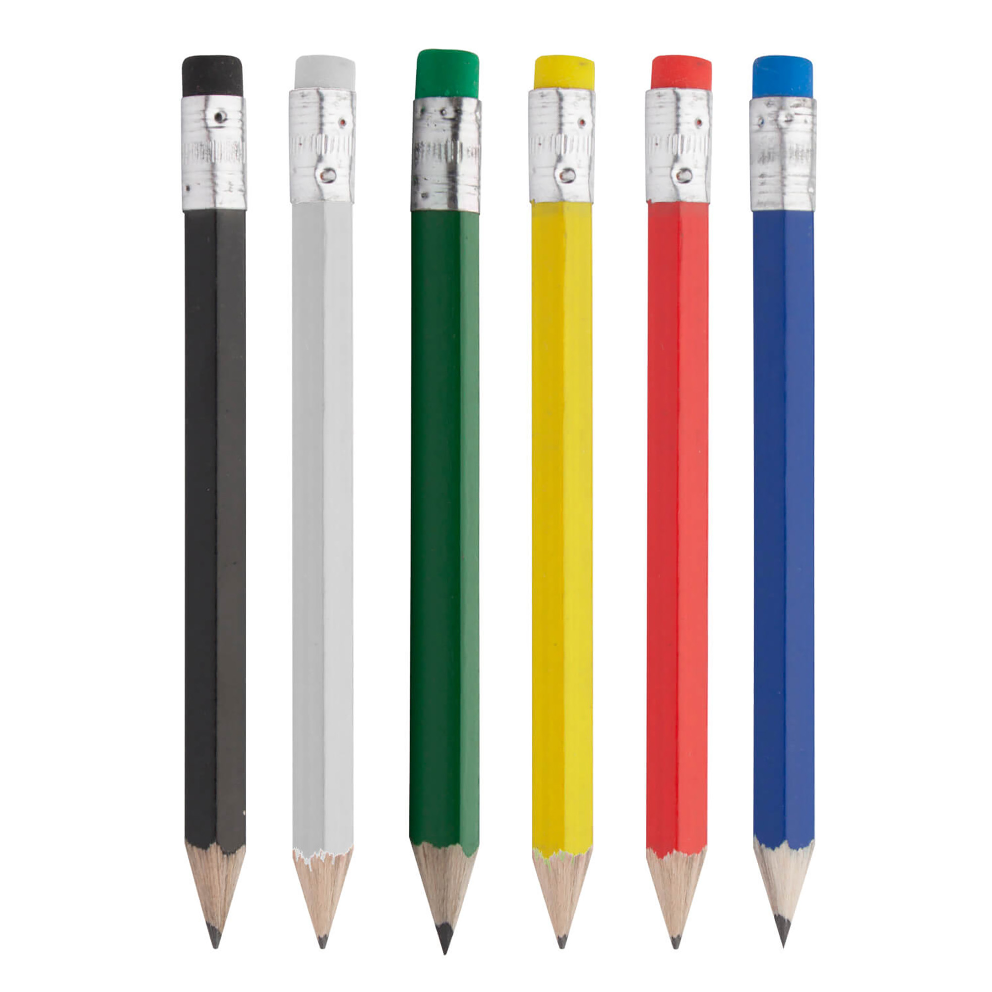 Mini matita con gomma - colorata | Taglia | Stampa da 1 a 4 colori