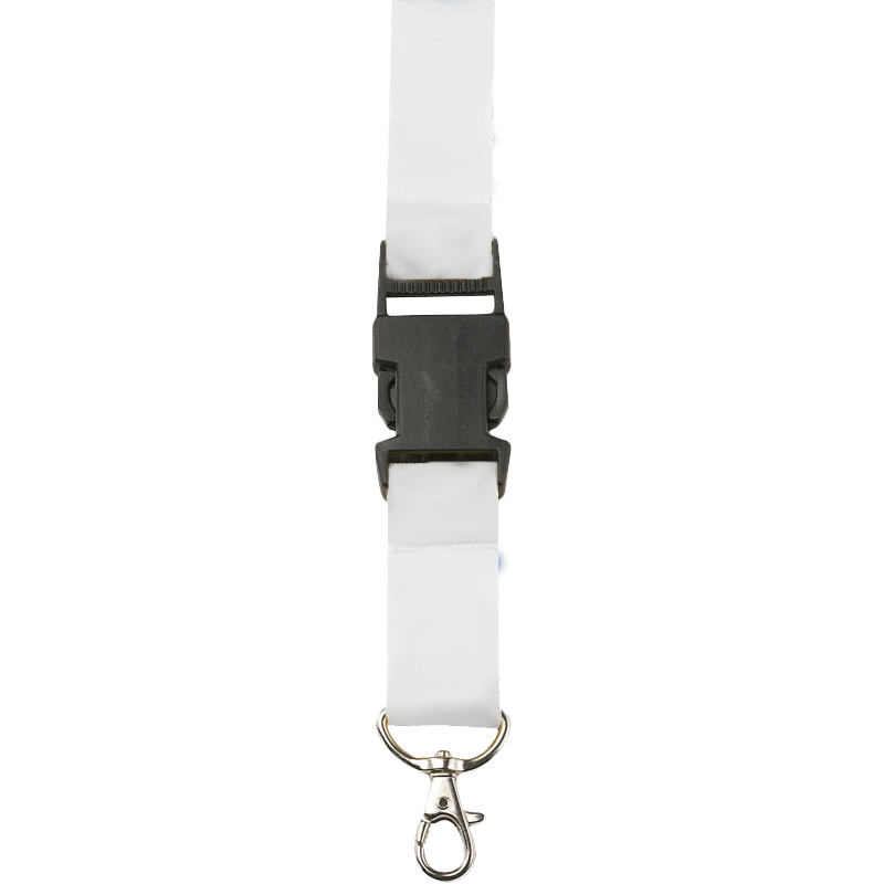 Cordini - 25 mm | RPET | Stampa a colori | Con gancio, fibbia & chiusura di sicurezza