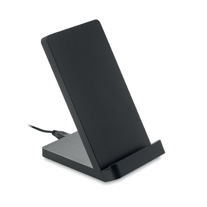 Supporto per telefono - Ampia autonomia di ricarica | Caricabatterie wireless | Bambù