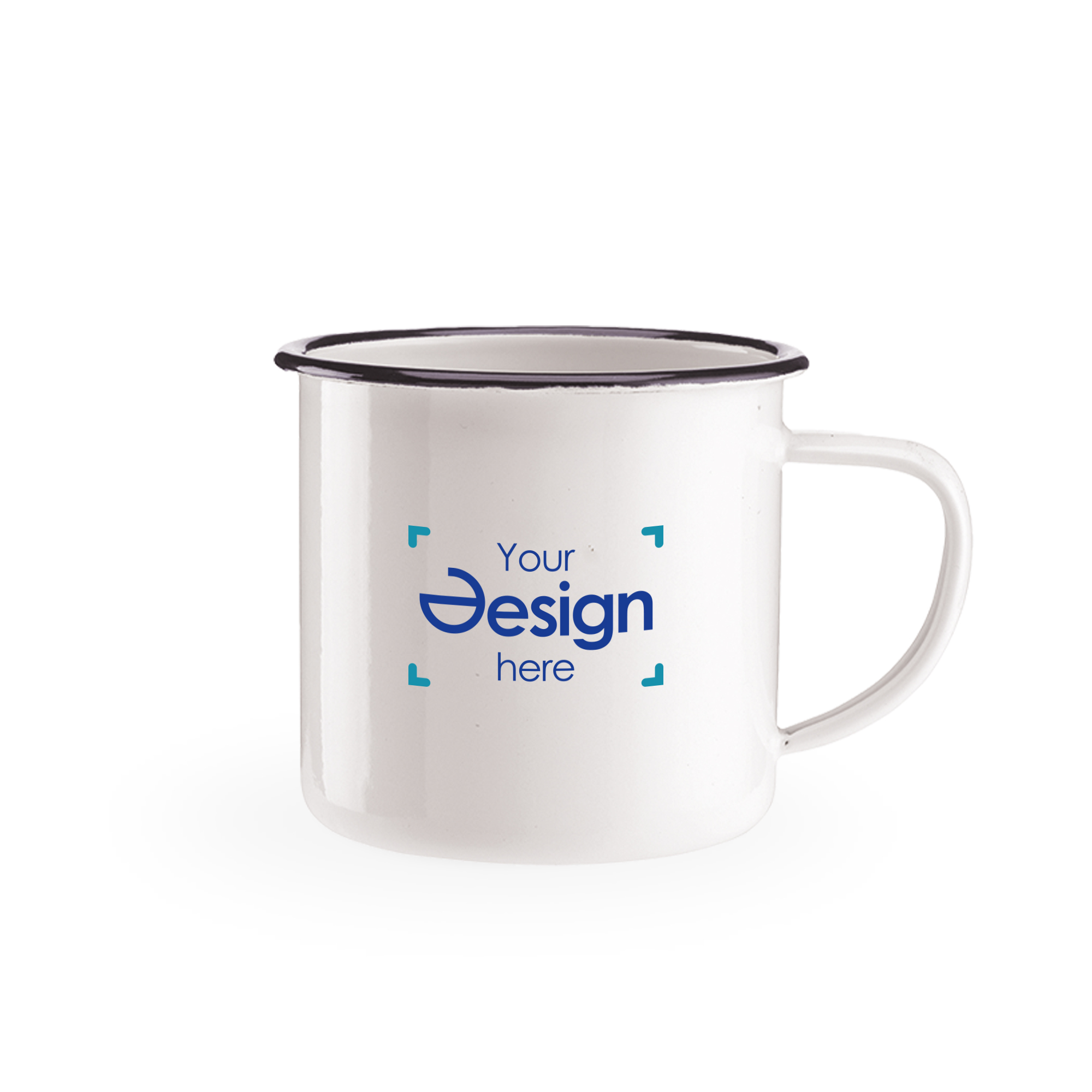 Tazza smaltata Two Tone - 350 ml | 2 colori | Stampa a 1-4 colori