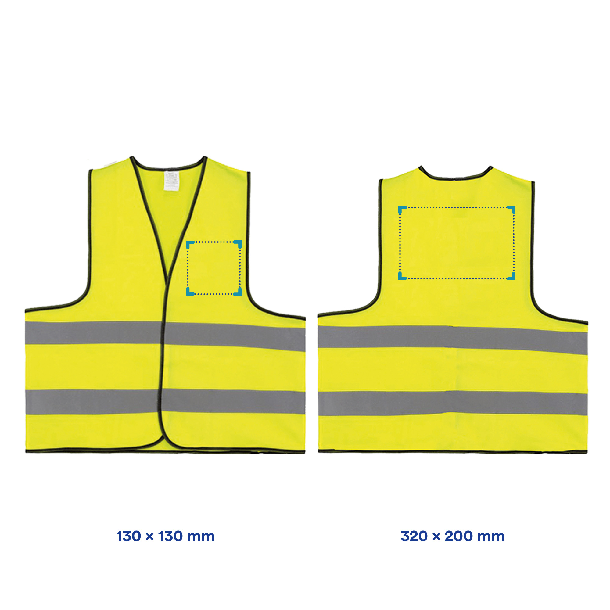 Gilet di sicurezza – Taglia unica | Stampa transfer | EN ISO 20471 Classe 2