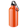 Bottiglia | Borraccia | In alluminio | Moschettone | 400 ml | 92100002 arancia