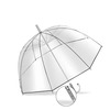 ombrello | trasparente | A cupola | Ø 101 cm