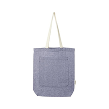 Tote bag in cotone riciclato | 150 g/m²  |con tasca frontale | 9L | 92120643 Blu