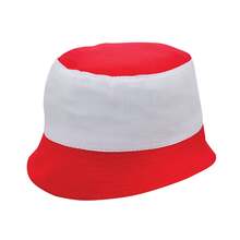 Cappello da sole di cotone colorato  | 201710 Rosso / Bianco