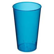 Bicchiere di plastica | 375 ml | Made in EU  | 92210037 Blu acqua trasparente