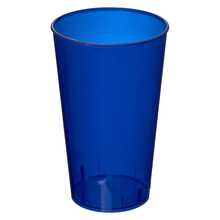 Bicchiere di plastica | 375 ml | Made in EU  | 92210037 Blu scuro traslucido