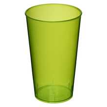 Bicchiere di plastica | 375 ml | Made in EU  | 92210037 Verde lime traslucido