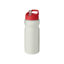 Borraccia sportiva H2O Active® Eco Base da 650 ml | Ocean plastic | coperchio con beccuccio | 92210099 Rosso / Bianco